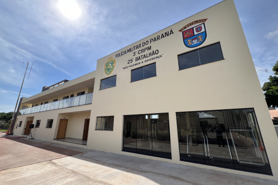 Nova sede do 25º Batalhão da Polícia Militar em Umuarama é inaugurada