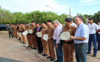 Homenagem Ã  PolÃ­cia Militar