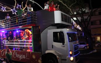 Desfile de chegada do Papai Noel