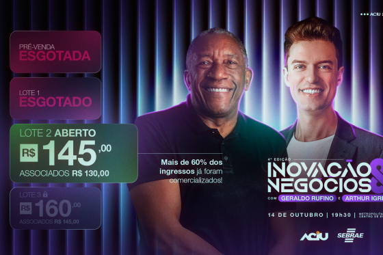 Aciu inicia venda de  ingressos pelo Lote 2